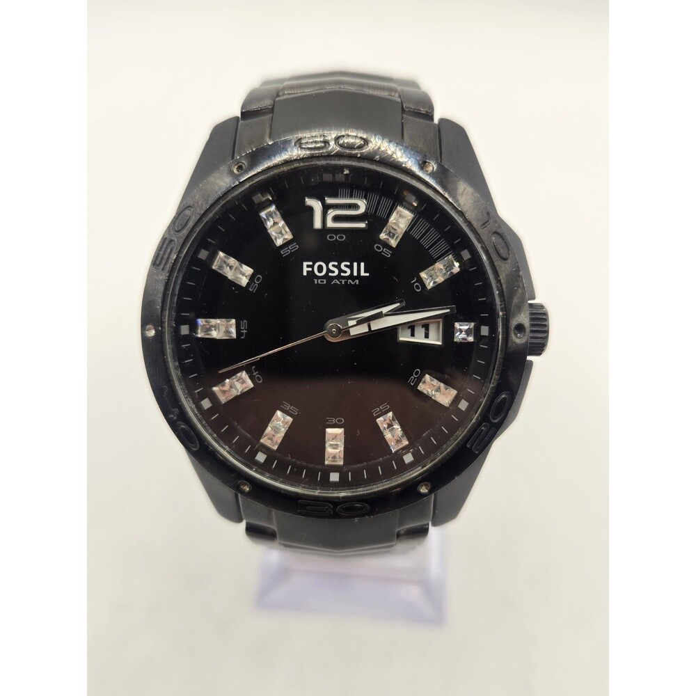 Fossil Men's Watch AM-4174 Date 41mm Case Quartz Three Hands Analog. 6.75" Band.